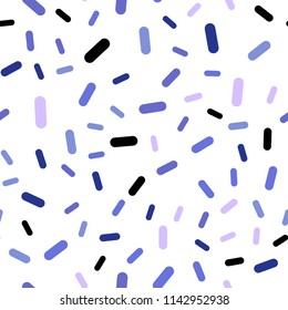 Light Pink, Blue vector seamless template with repeated sticks. Glitter abstract illustration with colored sticks. Pattern for ads, posters, banners.