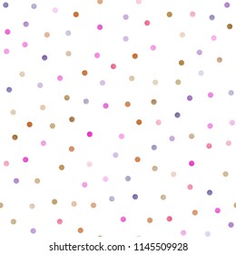 Light Pink, Blue vector seamless background with bubbles. Beautiful colored illustration with blurred circles in nature style. Beautiful design for your business natural advert.