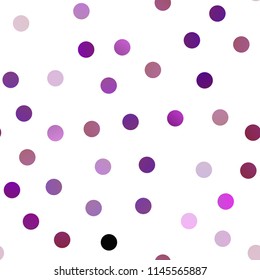Light Pink, Blue vector seamless template with circles. Beautiful colored illustration with blurred circles in nature style. The pattern can be used for ads, leaflets of liquid.
