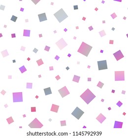 Light Pink, Blue vector seamless cover in polygonal style. Decorative design in abstract style with rectangles. Pattern for commercials.