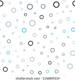 Light Pink, Blue vector seamless layout with circle shapes. Illustration with set of shining colorful abstract circles. Beautiful design for your business advert.
