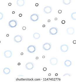 Light Pink, Blue vector seamless template with circles. Beautiful colored illustration with blurred circles in nature style. New design for ad, poster, banner of your website.