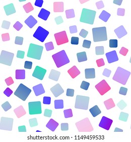 Light Pink, Blue vector seamless background with rectangles. Glitter abstract illustration with rectangular shapes. The template can be used as a background.