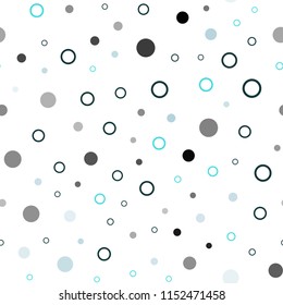 Light Pink, Blue vector seamless layout with circle shapes. Blurred bubbles on abstract background with colorful gradient. Trendy design for wallpaper, fabric makers.