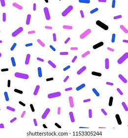 Light Pink, Blue vector seamless template with repeated sticks. Decorative shining illustration with lines on abstract template. Best design for your ad, poster, banner.