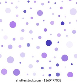 Light Pink, Blue vector seamless backdrop with dots. Modern abstract illustration with colorful water drops. Design for textile, fabric, wallpapers.