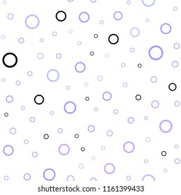 Light Pink, Blue vector seamless backdrop with dots. Blurred decorative design in abstract style with bubbles. New design for ad, poster, banner of your website.