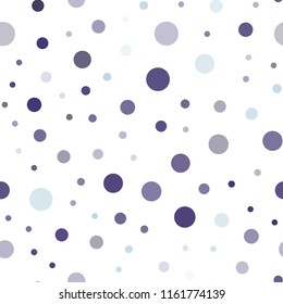 Light Pink, Blue vector seamless backdrop with dots. Beautiful colored illustration with blurred circles in nature style. Pattern for trendy fabric, wallpapers.