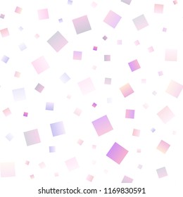 Light Pink, Blue vector seamless template with crystals, rectangles. Illustration with set of colorful rectangles. Pattern for busines ad, booklets, leaflets
