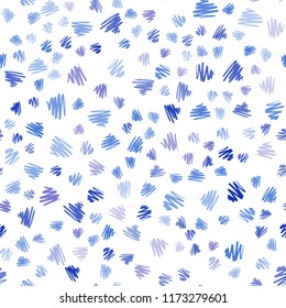 Light Pink, Blue vector seamless layout with flat lines. Glitter abstract illustration with colored sticks. Smart design for your business advert.