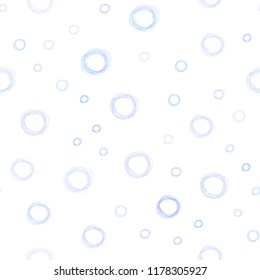 Light Pink, Blue vector seamless cover with spots. Modern abstract illustration with colorful water drops. Pattern can be used for futuristic ad, booklets.