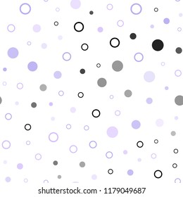 Light Pink, Blue vector seamless layout with circle shapes. Blurred bubbles on abstract background with colorful gradient. Trendy design for wallpaper, fabric makers.