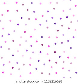 Light Pink, Blue vector seamless pattern with spheres. Abstract illustration with colored bubbles in nature style. Beautiful design for your business natural advert.