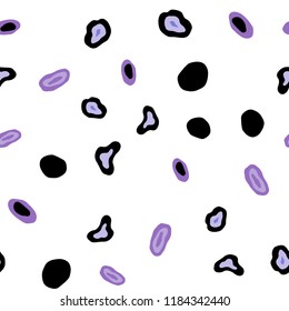 Light Pink, Blue vector seamless template with circles. Illustration with set of shining colorful abstract circles. Pattern for trendy fabric, wallpapers.