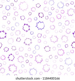 Light Pink, Blue vector seamless layout with circle shapes. Illustration with set of shining colorful abstract circles. Pattern can be used as texture of wallpapers.