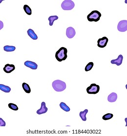 Light Pink, Blue vector seamless pattern with spheres. Blurred decorative design in abstract style with bubbles. Pattern for design of window blinds, curtains.