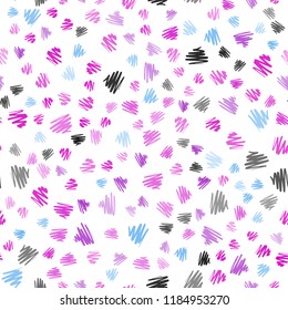 Light Pink, Blue vector seamless texture with colored lines. Decorative shining illustration with lines on abstract template. Template for your beautiful backgrounds.