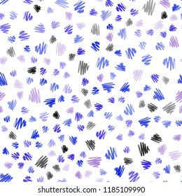 Light Pink, Blue vector seamless pattern with sharp lines. Decorative shining illustration with lines on abstract template. Smart design for your business advert.