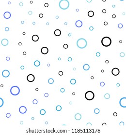Light Pink, Blue vector seamless layout with circle shapes. Illustration with set of shining colorful abstract circles. Pattern can be used for ads, leaflets.