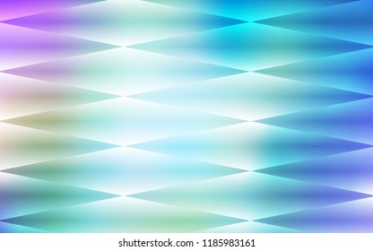 Light Pink, Blue vector seamless pattern in square style. Glitter abstract illustration with rectangular shapes. Trendy design for wallpaper, fabric makers.