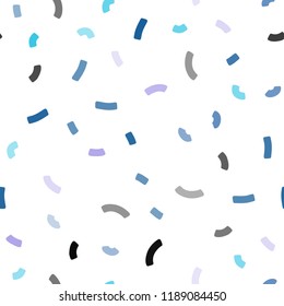 Light Pink, Blue vector seamless template with bubble shapes. Geometric illustration in marble style with gradient.  The best blurred design for your business.