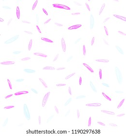 Light Pink, Blue vector seamless texture with disks. Glitter abstract illustration with blurred drops of rain. New design for ad, poster, banner of your website.