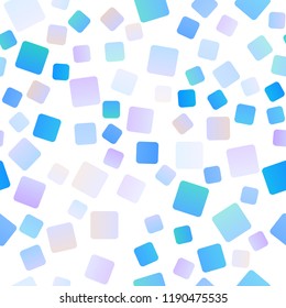 Light Pink, Blue vector seamless texture in rectangular style. Abstract gradient illustration with rectangles. Smart design for your business advert.