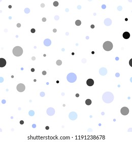 Light Pink, Blue vector seamless template with circles. Illustration with set of shining colorful abstract circles. Trendy design for wallpaper, fabric makers.