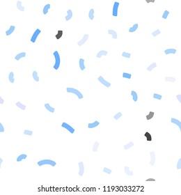 Light Pink, Blue vector seamless template with liquid shapes. Shining crooked illustration in marble style. Marble style for your business design.