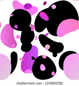Light Pink, Blue vector seamless template with spots. Colorful illustration with blurred circles in nature style. Pattern for design of window blinds, curtains.