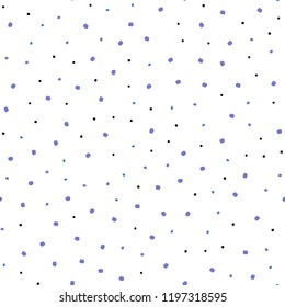 Light Pink, Blue vector seamless pattern with spheres. Blurred decorative design in abstract style with bubbles. Design for textile, fabric, wallpapers.
