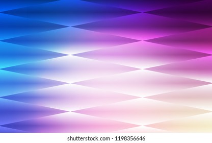 Light Pink, Blue vector seamless cover in polygonal style. Abstract gradient illustration with rectangles. Pattern for design of window blinds, curtains.