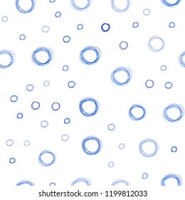 Light Pink, Blue vector seamless layout with circle shapes. Illustration with set of shining colorful abstract circles. Beautiful design for your business advert.