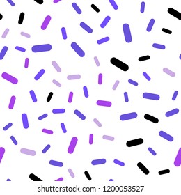 Light Pink, Blue vector seamless template with repeated sticks. Shining colored illustration with sharp stripes. Best design for your ad, poster, banner.