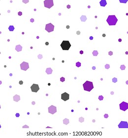 Light Pink, Blue vector seamless layout with hexagonal shapes. Design in abstract style with hexagons. New template for your brand book.