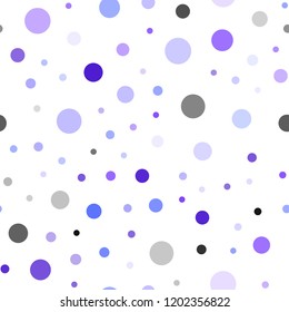 Light Pink, Blue vector seamless template with circles. Abstract illustration with colored bubbles in nature style. Template for business cards, websites.