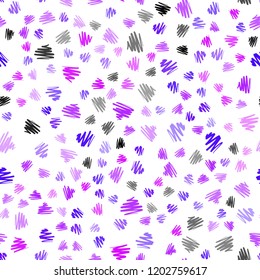 Light Pink, Blue vector seamless texture with colored lines. Decorative shining illustration with lines on abstract template. The pattern for ad, booklets, leaflets.