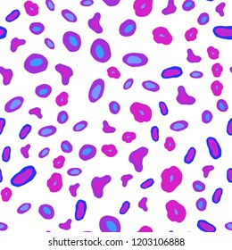 Light Pink, Blue vector seamless template with circles. Blurred decorative design in abstract style with bubbles. Template for business cards, websites.