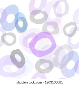 Light Pink, Blue vector seamless backdrop with dots, spots. Glitter abstract illustration with blurred drops of rain. Pattern for design of fabric, wallpapers.