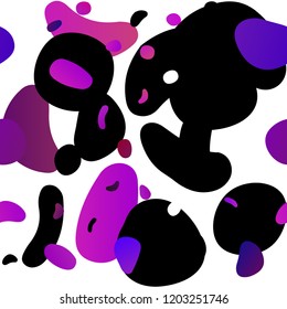 Light Pink, Blue vector seamless backdrop with dots, spots. Blurred bubbles on abstract backdrop with colorful gradient. Trendy design for wallpaper, fabric makers.