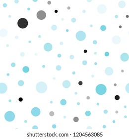 Light Pink, Blue vector seamless layout with circle shapes. Blurred decorative design in abstract style with bubbles. Trendy design for wallpaper, fabric makers.