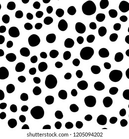 Light Pink, Blue vector seamless backdrop with dots, spots. Glitter abstract illustration with blurred drops of rain. Pattern for design of fabric, wallpapers.
