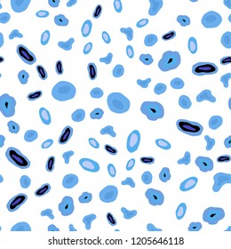 Light Pink, Blue vector seamless pattern with spheres. Blurred bubbles on abstract background with colorful gradient. Template for business cards, websites.