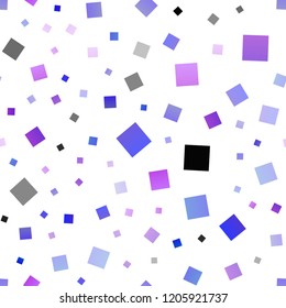 Light Pink, Blue vector seamless cover in polygonal style. Glitter abstract illustration with rectangular shapes. Smart design for your business advert.