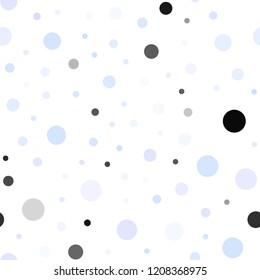 Light Pink, Blue vector seamless layout with circle shapes. Illustration with set of shining colorful abstract circles. Trendy design for wallpaper, fabric makers.