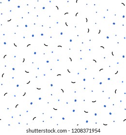 Light Pink, Blue vector seamless pattern with spheres, triangles. Design with connection of dots and lines on colorful background. Trendy design for wallpaper, fabric makers.