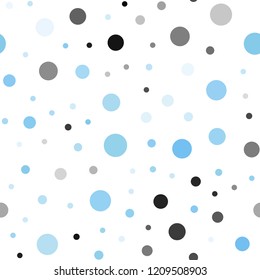 Light Pink, Blue vector seamless cover with spots. Modern abstract illustration with colorful water drops. Template for business cards, websites.