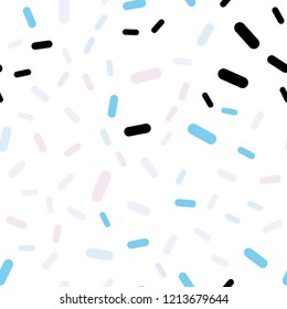 Light Pink, Blue vector seamless template with repeated sticks. Decorative shining illustration with lines on abstract template. Pattern for ads, posters, banners.