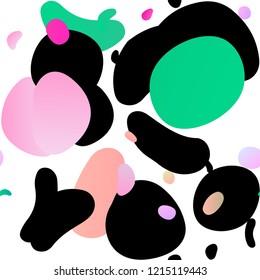 Light Pink, Blue vector seamless cover with circles. Modern abstract illustration with colorful water drops. Pattern for design of fabric, wallpapers.