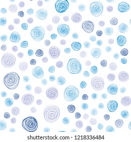 Light Pink, Blue vector seamless natural elegant artwork. New colorful illustration in doodle style with flowers. Elegant pattern for a brand book.